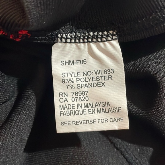 Brooks Running Vapor Dry 2 1/2 Zip Red Black Long Sleeve Activewear Running - Picture 3 of 9